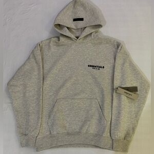 ESSENTIALS Fear of God light oatmeal hoodie